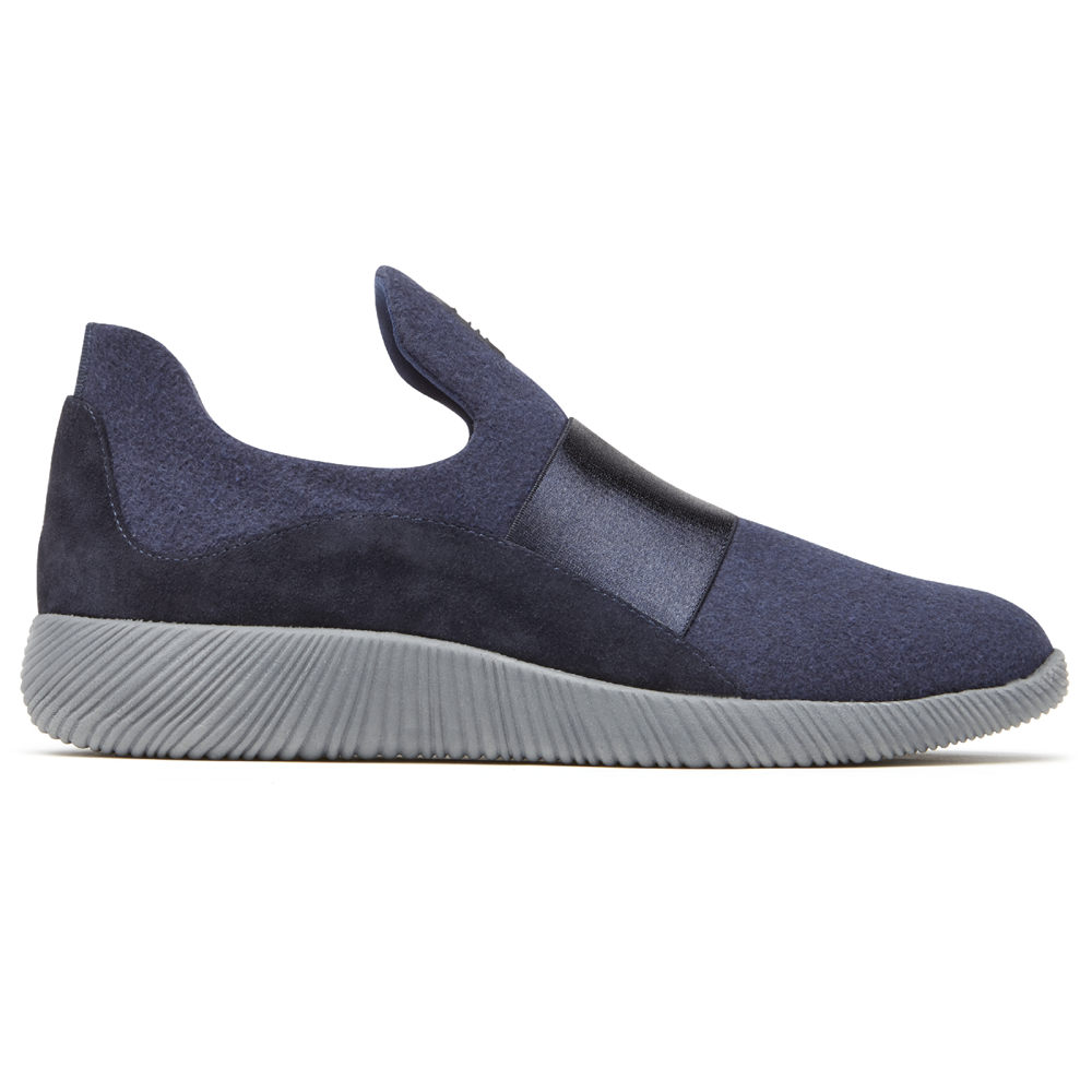 Rockport Slip-On For Womens Blue - City Lites Robyne - EZ9025847